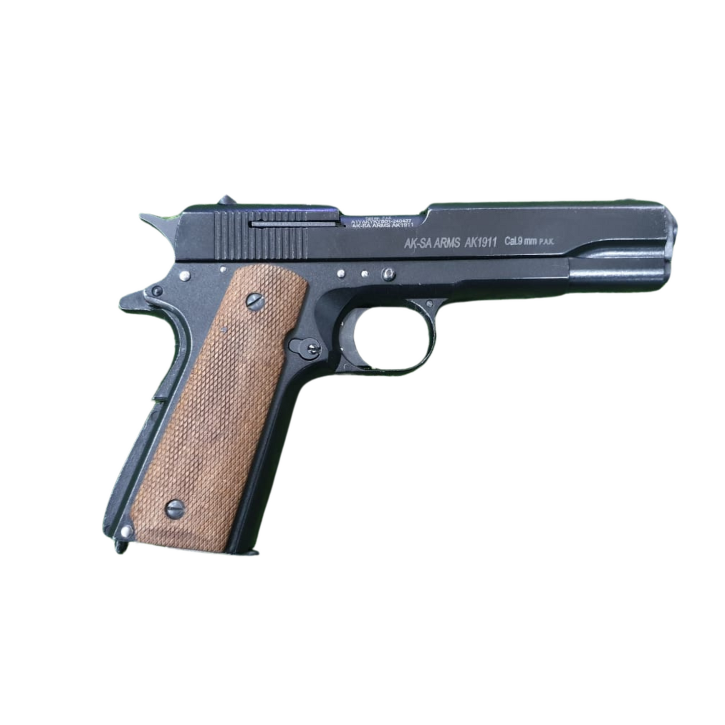 Aksa AK1911 Black 9mm P.A.K. Full‑Metal Replica