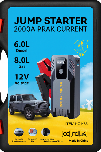 Car Jump Starter β 2000A Peak Power
