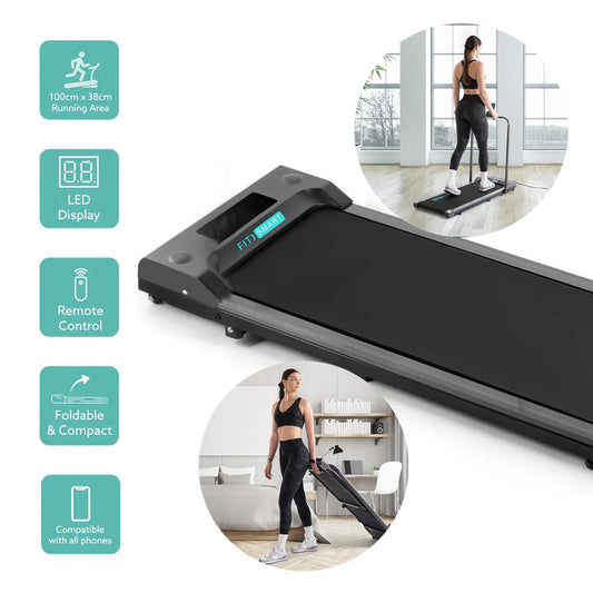 FitSmart FX2000 Electric Treadmill Walking Pad Foldable Home Gym Exercise