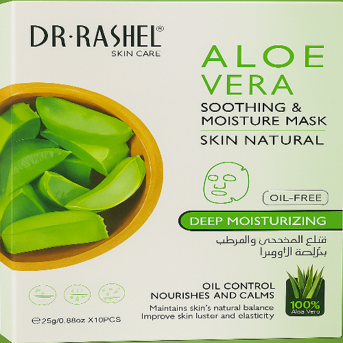 DR. RASHEL DR. RASHEL Aloe Vera Soothing & Moisture Mask – 10 Pieces
