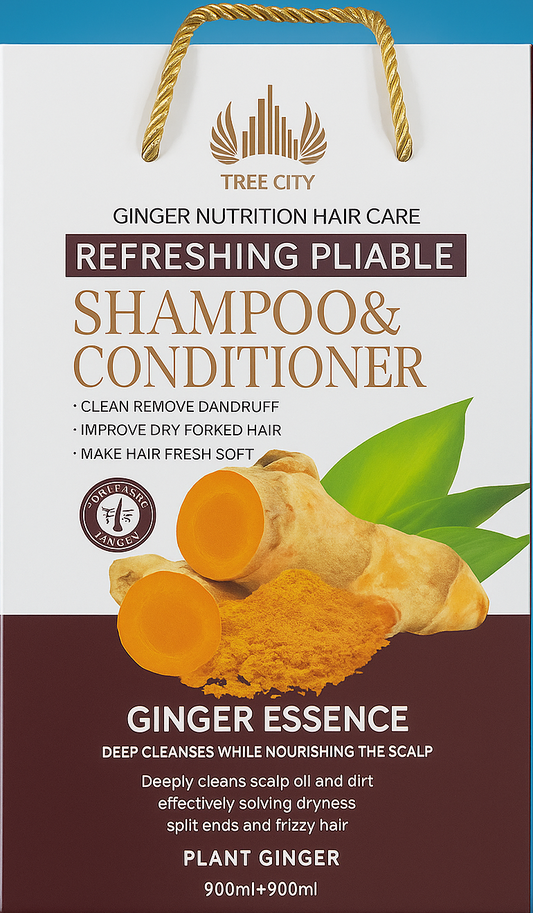 Tree City Ginger Nutrition Hair Care Set – 900ml + 900ml
