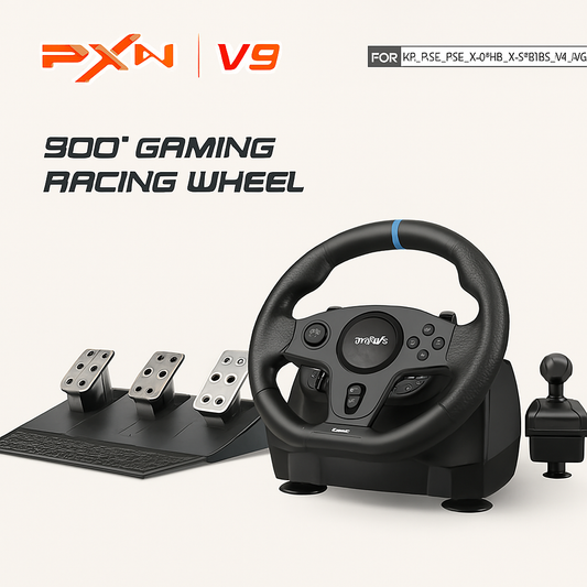 V9 900° Gaming Racing Wheel