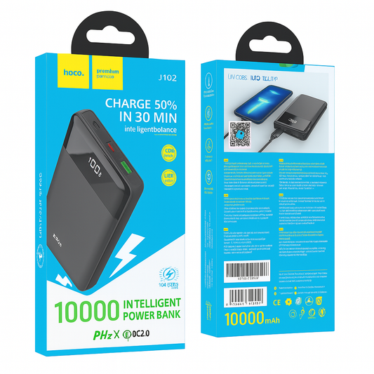 Hoco J102 Intelligent Balance Power Bank – 10,000mAh