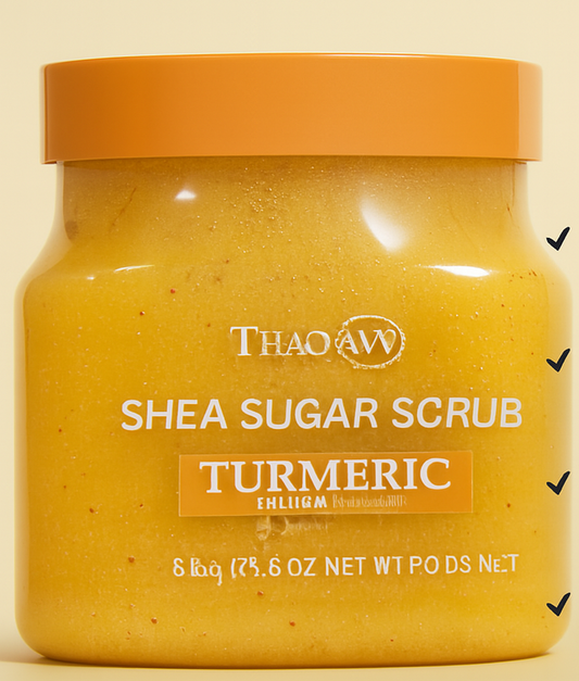 Shea Sugar Scrub – Turmeric + Honey – 610g