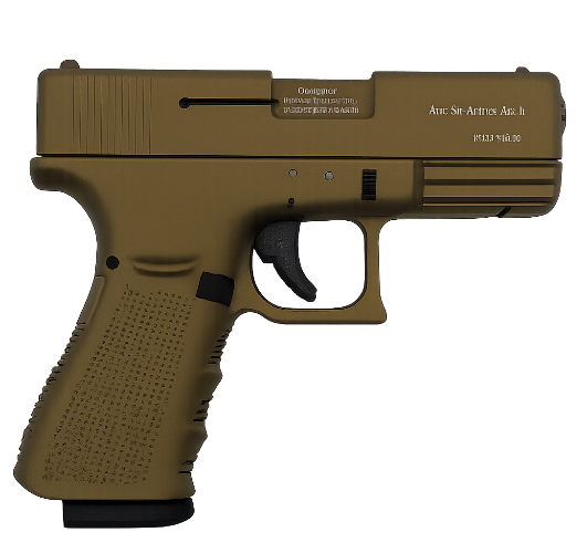 Aksa AK14 Bronze 9mm P.A.K. Blank Pistol