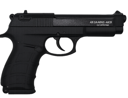 Aksa AK18 Black 9mm P.A.K. Tactical Blank Pistol