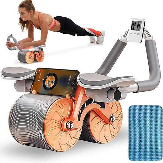 Automatic Rebound Ab Roller Wheel with Elbow Support