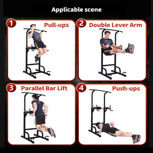 Home Gym Fitness Training Pull up Bar Dip Station Parallel