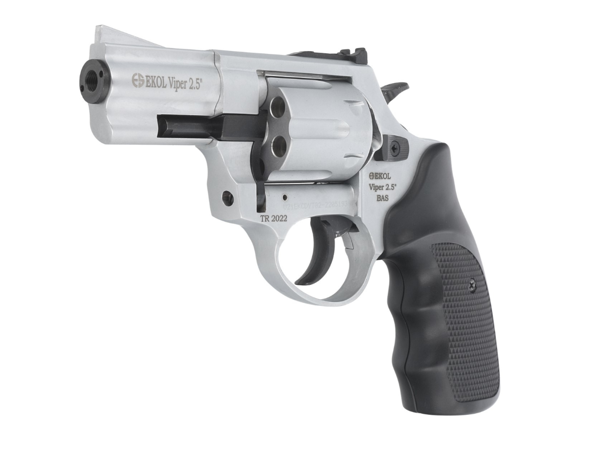 Blank Pistol Ekol viper 2.5" white Blank Revolver