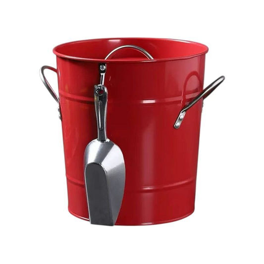 Bucket with Scoop - Metal Storage