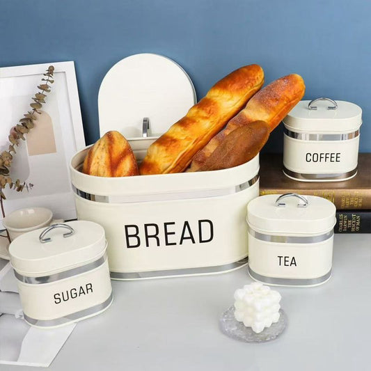 Cream Metal Kitchen Storage